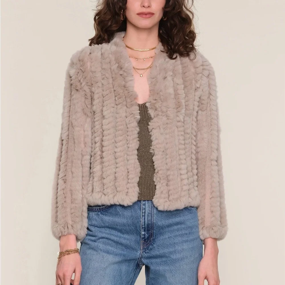 Heartloom Women's RABBIT FUR Jacket - Picture 6 of 8